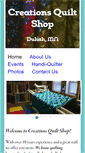 Mobile Screenshot of creationsquilting.com
